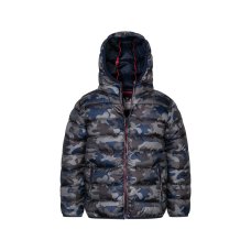 11COAT 5J: Blue Camo Puffa Coat (3-8 Years)